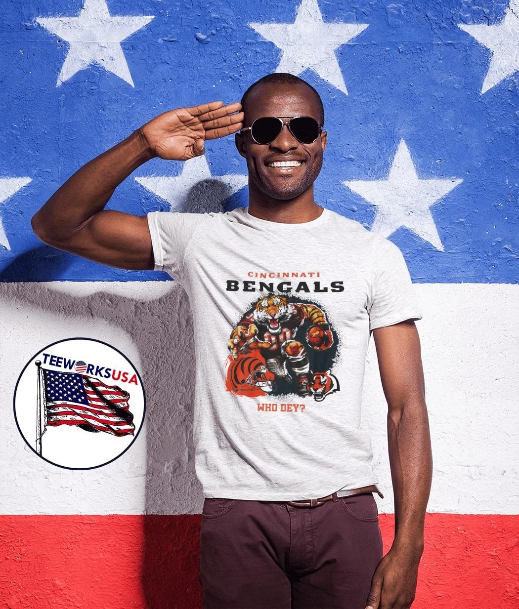 CincinnatI Bengals mascot who dey unisex-t-shirt