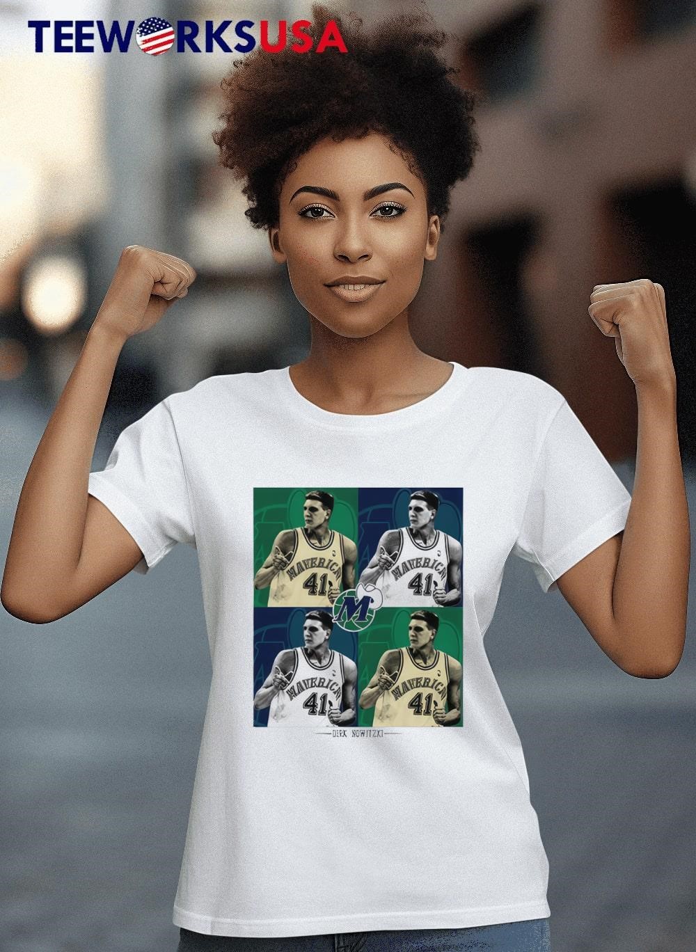 Dirk NowitzkI 41 Dallas Mavericks poster shirt hoodie sweater longsleeve and V neck T shirt