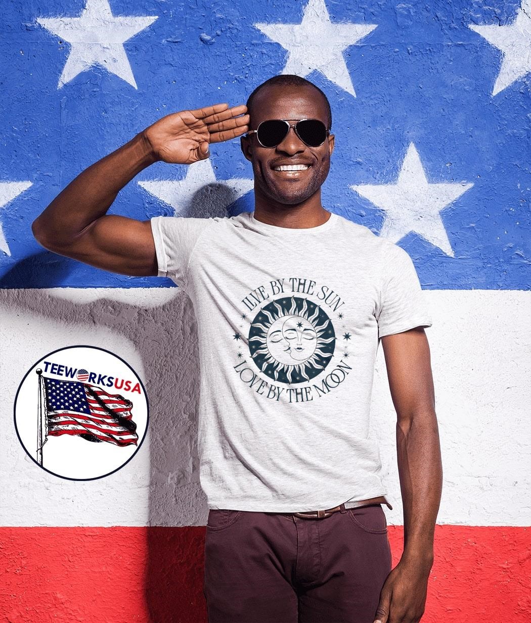 Live by the sun love by the moon unisex-t-shirt