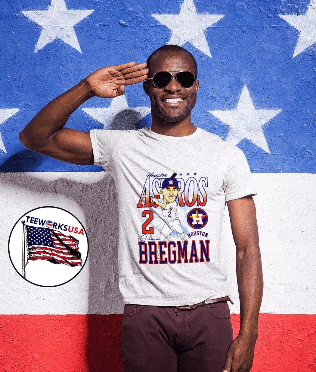 Houston Astros Alex Bregman 2 cartoon funny signature shirt 