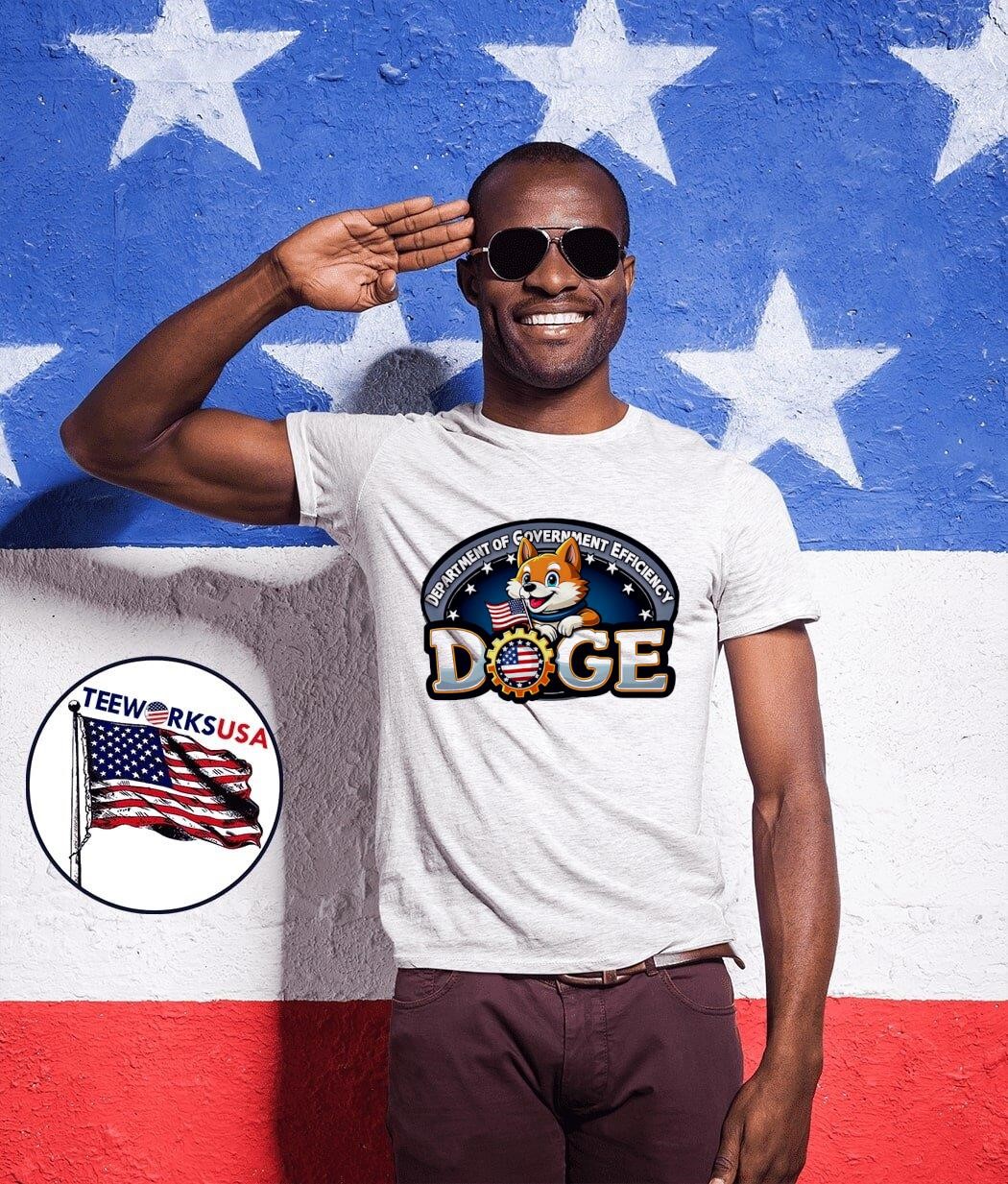 Liberty Doge Merch Department Of Government Efficiency Funny Trump 2024 Doge  Tall T-Shirt Funny Tee Shirts For Adults