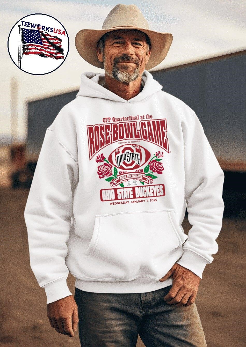 Ohio State Buckeyes College Football Playoff 2025 Rose Bowl shirt