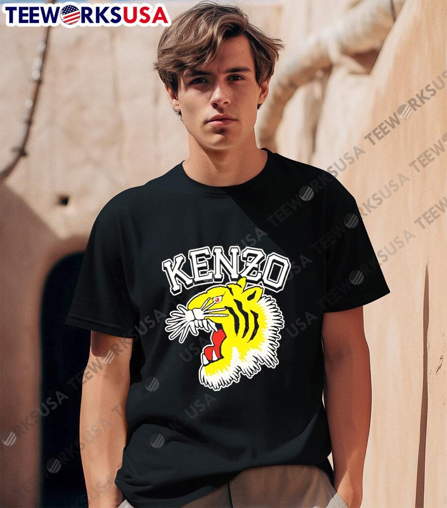 送料関税込【KENZO】Varsity Jungle T-Shirt Kenzo Off-White Kenzo Paris Varsity Jungle Tiger T-Shirt Kenzo