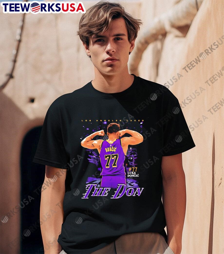 NBA Lakers DONČIĆ 77 Tシャツ XL 非売品 Lakers Dončić 77番 Tシャツ XL