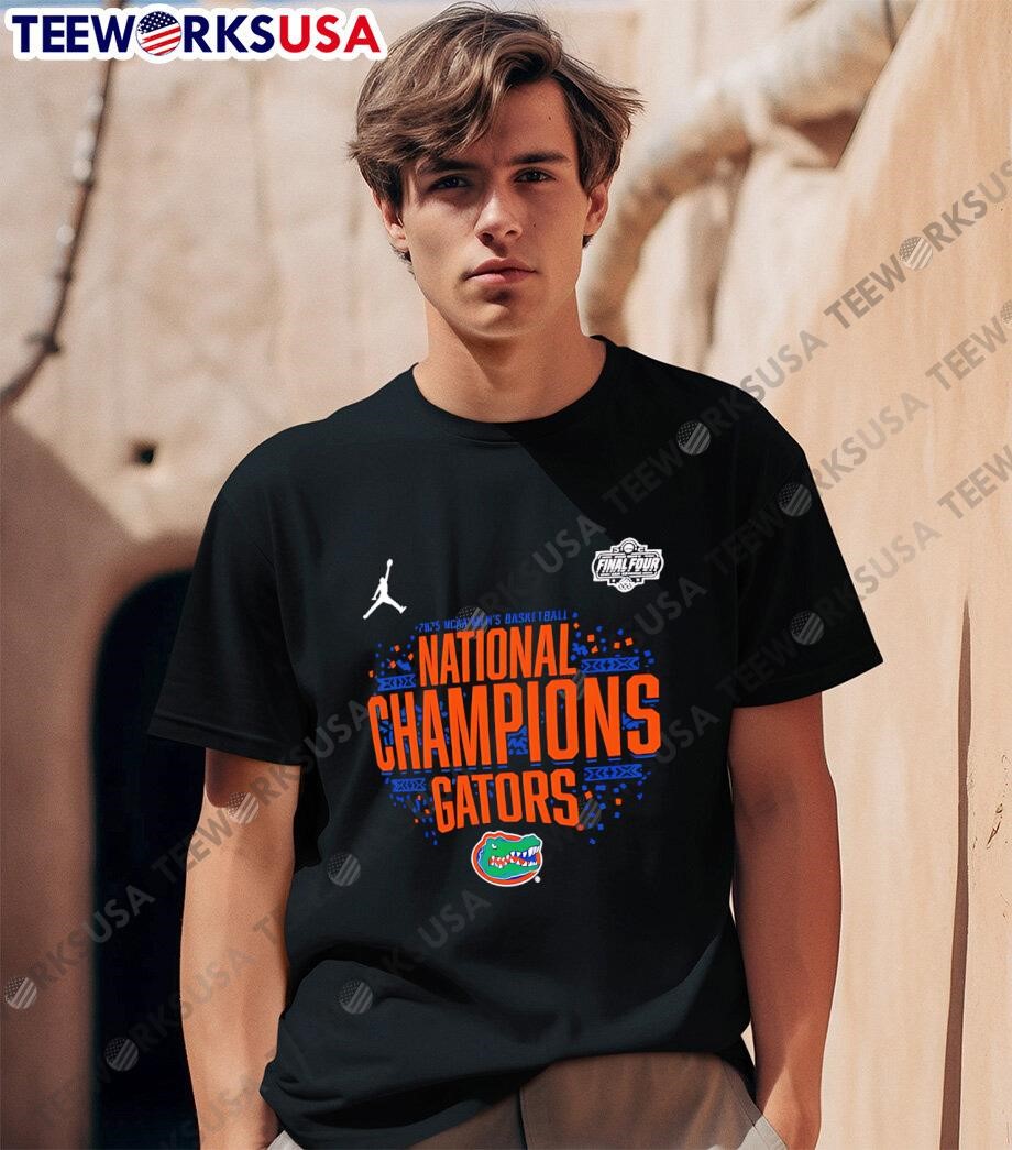 売れ筋商品|||ジョーダン Tシャツ トップス レディース Women's Black Florida Gators 2025 NCAA Men's Basketball National Champions Locker Room T-Shirt Black mens-original-retro-brand-
