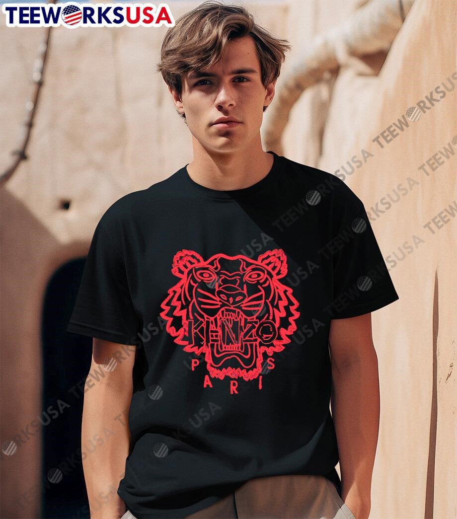 black and red kenzo shirt