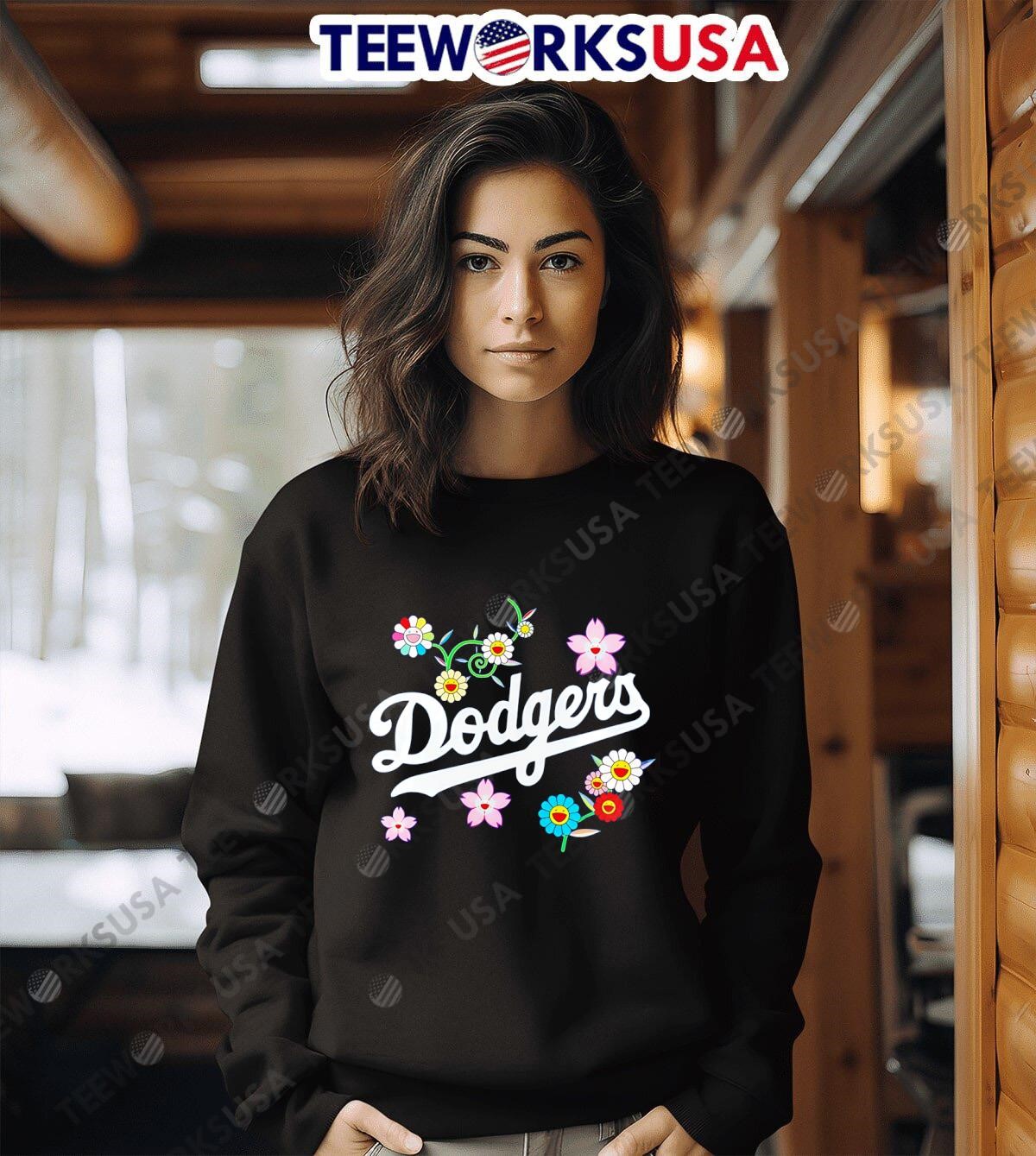 Takashi Murakami MLB Dodgers LS T 白L完売