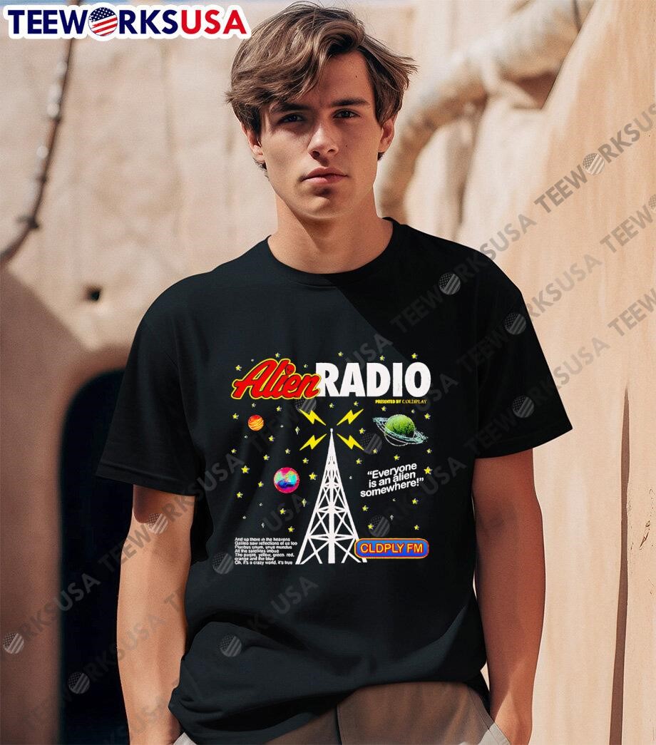 Alien radio music of the spheres world tour 2025 shirt